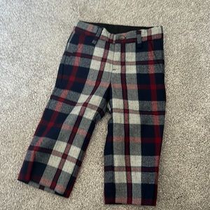 Janie and Jack lined wool dress pants in plaid